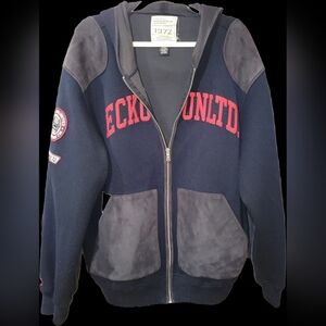 Men's Ecko Unlimited Co Rhino Brand Black and Red Hoodie SIZE XL